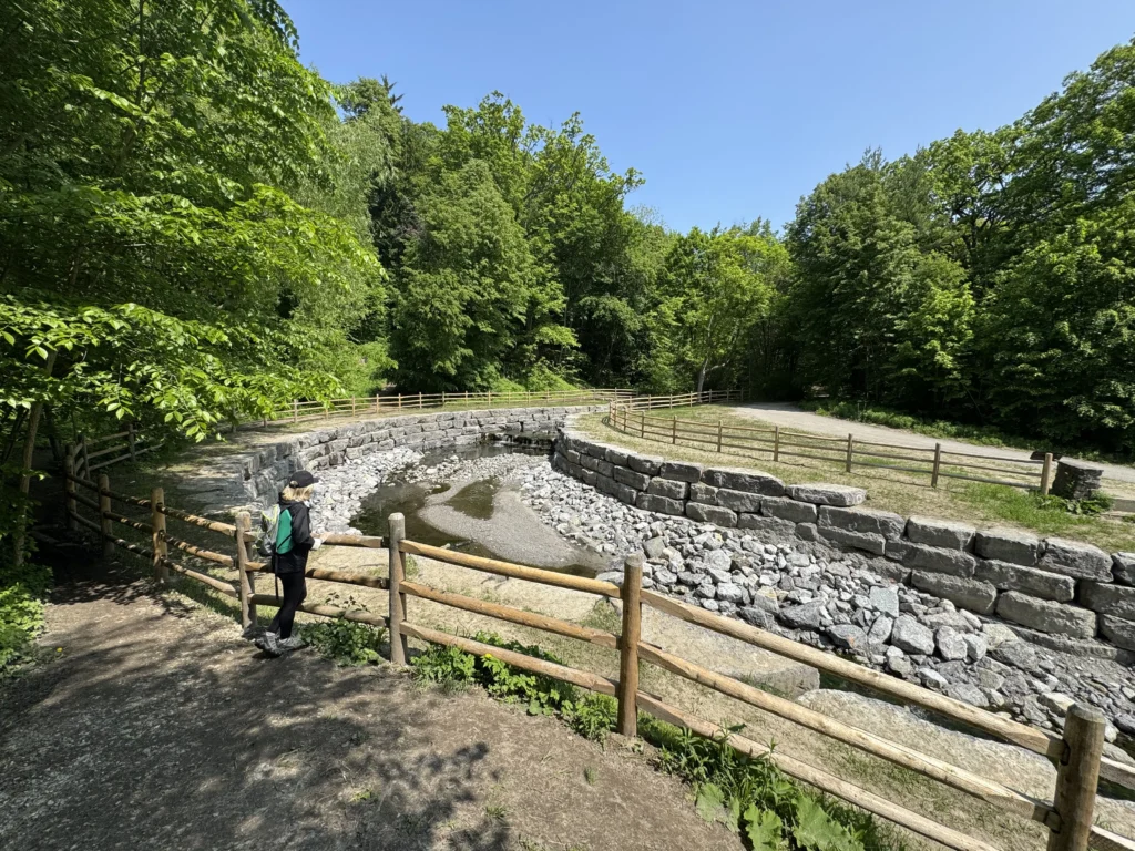 Armour stone channel on Yellow Creek